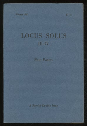 Item #379953 Locus Solus III-IV: New Poetry. John ASHBERY, Harry Mathews, Kenneth Koch, James...