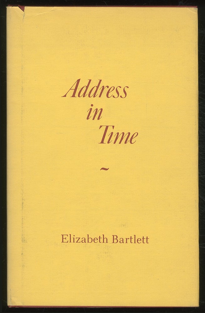 Item #380465 Address in Time. Elizabeth BARTLETT.