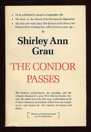 Item #38070 The Condor Passes. Shirley Ann GRAU