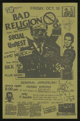 Item #380756 [Punk Flyer]: PR Presents Bad Religion. Social Unrest Bad Religion, BKK, No Mercy