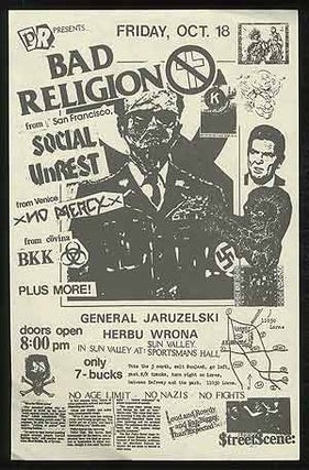 Item #380764 [Punk Flyer]: PR Presents Bad Religion. Social Unrest Bad Religion, BKK, No Mercy