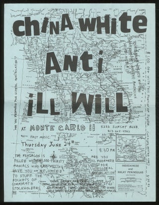 Item #380841 [Punk Flyer]: China White, Anti, Ill Will at Monte Carlo II. Anti China White, Ill Will