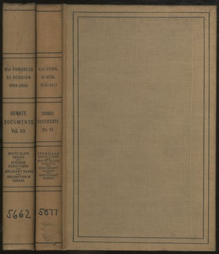Item #380898 [Two Volumes]: Reports of the Immigration Commission: Importing Women for Immoral...