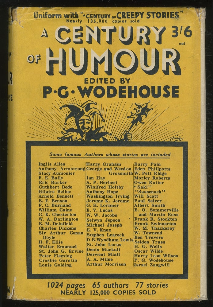Item #381158 A Century of Humour. P. G. WODEHOUSE.