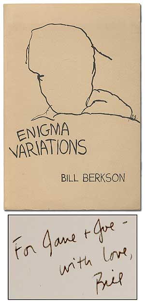 Item #381393 Enigma Variations. Bill BERKSON.