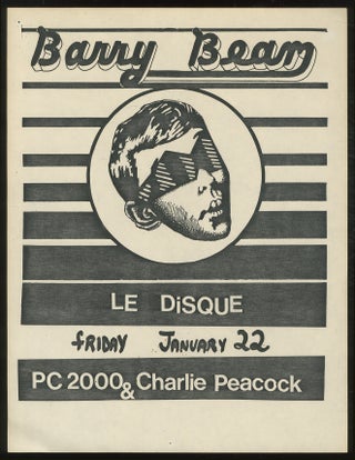 Item #381928 [Punk Flyer]: Barry Beam at Le Disque. Barry Beam