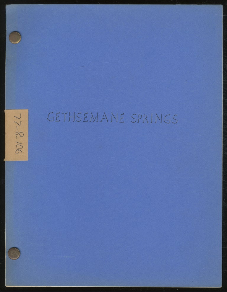 Item #382187 [Playscript]: Gethsemane Springs. Harvey PERR.