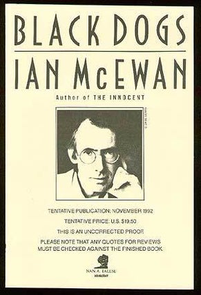 Item #38284 Black Dogs. Ian McEWAN