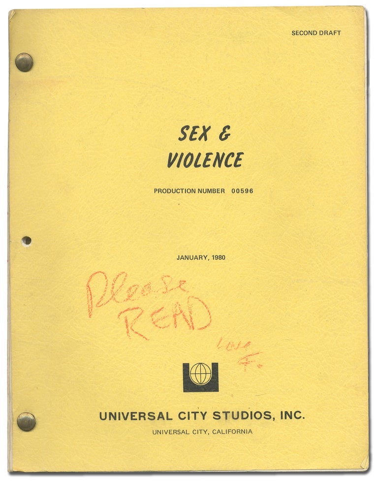 Item #382842 [Screenplay]: Sex and Violence ... a universal love story. Dennis KLEIN, Francis Ford Coppola.