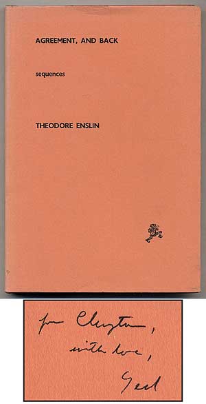 Item #383132 Agreement, And Back: Sequences. Theodore ENSLIN.
