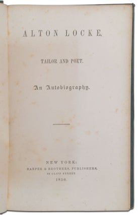 Alton Locke, Tailor and Poet. An Autobiography