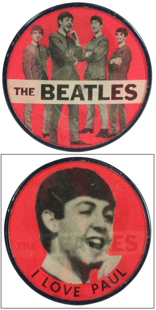 Item #383816 The Beatles I Love Paul Hologram Pin