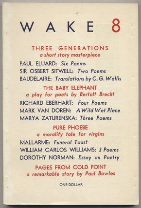 Item #384141 Wake – 8 (Autumn 1949). E. E. CUMMINGS, Jane Mayhall, Seymore Lawrence, Michael...
