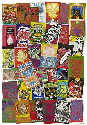 Item #384162 Collection of 36 Original Advertising Postcards for Bill Graham or Family Dog Concerts [mostly] at the Fillmore, 1966-1969