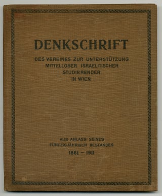 Item #384208 [Cover title]: Denkschrift des Vereines zur Unterstützung mittelloser...
