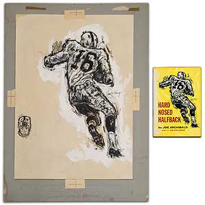 Item #384209 [Original Artwork]: by Francis A. Chauncy for "Hard Nosed Halfback" by Joe...