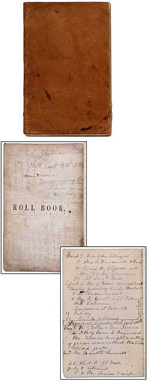 Item #384210 Manuscript notebook with daily entries 1863-1873