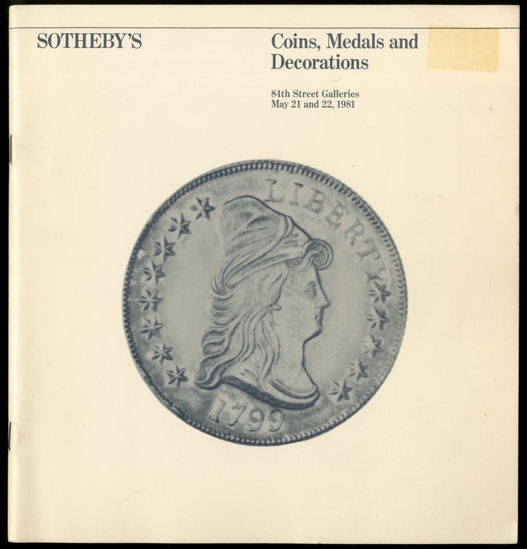 Item #384678 Coins, Medals and Decorations of the World and of the United States of America - Auction, New York, May 21 & 22, 1981
