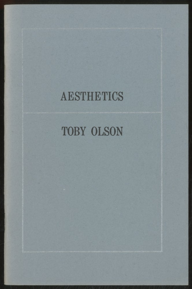 Item #385192 Aesthetics. Toby OLSON.