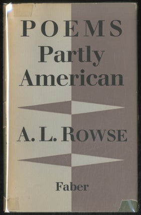 Poems Partly American. A. L. ROWSE.