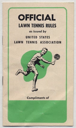 Item #385708 Official Lawn Tennis Rules