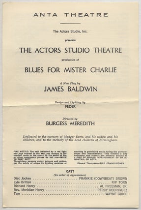 Item #386037 [Handbill]: The Actors Studio Presents The Actors Studio Theatre Production of Blues...