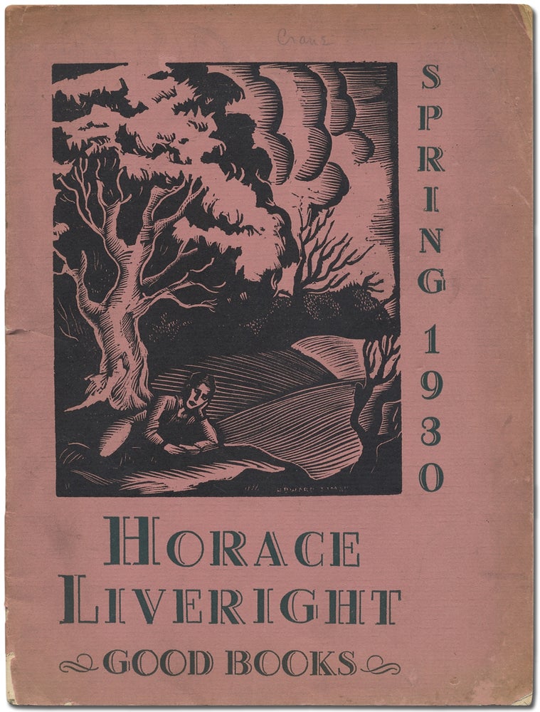 Item #386040 An Announcement of Publications for the Spring of 1930. Horace LIVERIGHT, Hart CRANE, Robinson Jeffers, Michael Gold, Theodore Dreiser.