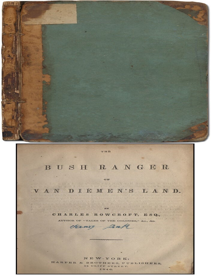 The Bush Ranger of Van Diemen's Land. Charles ROWCROFT.