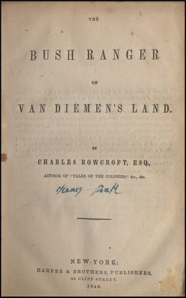 The Bush Ranger of Van Diemen's Land