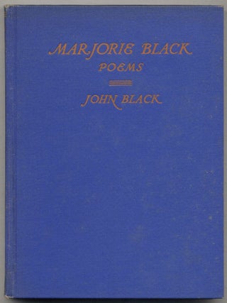 Marjorie Black and Other Poems. John BLACK.