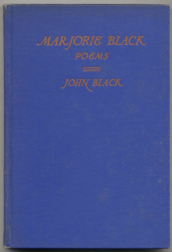 Item #386735 Marjorie Black and Other Poems. John BLACK.