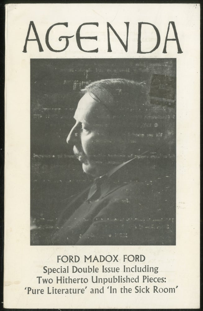 Item #387116 Agenda: Ford Madox Ford Volume 27 Number 4 / Volume 28 Number 1. Ford Madox FORD.