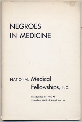 Item #387195 Negroes in Medicine. E. V. L. BROWN