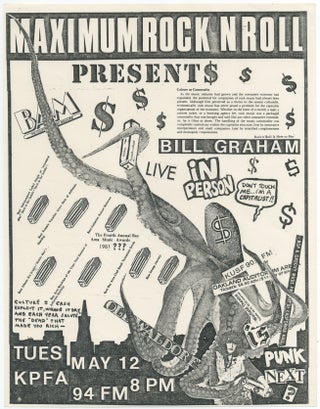 Item #387542 Anti-Bill Graham Punk Flyer