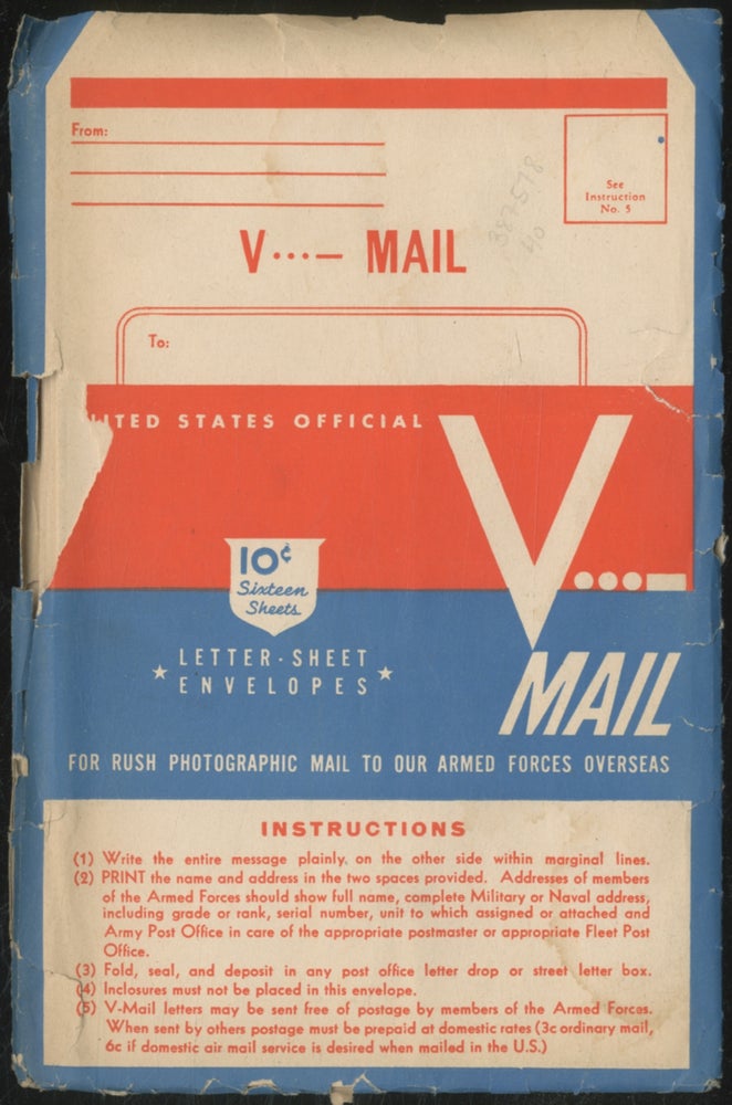 Item #387578 Blank World War II V Mail Stationary