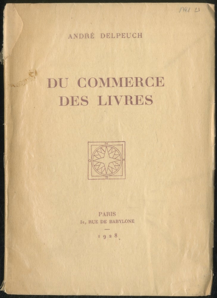 Item #388242 Du Commerce des Livres. André DELPEUCH.