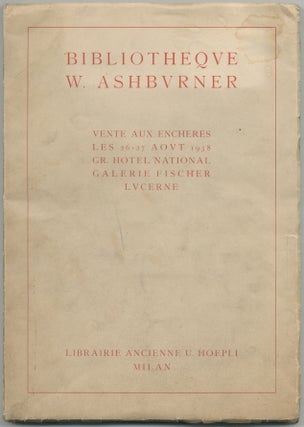 Item #388706 Manuscripts et Incunables Livres a Figures Relivres Bibliotheque Ashburner
