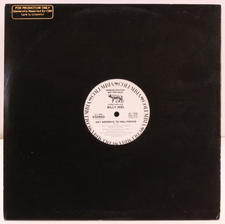 Item #388749 [Vinyl Record]: Say Goodbye to Hollywood. Billy Joel.