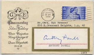 Item #389176 Envelope Signed by Anthony Powell. Anthony POWELL