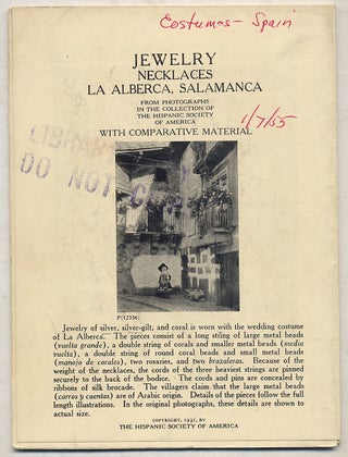 Item #389401 Jewelry: Necklaces La Alberca, Salamanca: From Photographs in the Collection of The...