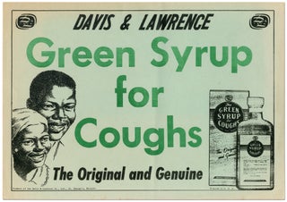 Item #389580 [Broadside]: Davis & Lawrence Green Syrup for Cough. The Original and Genuine