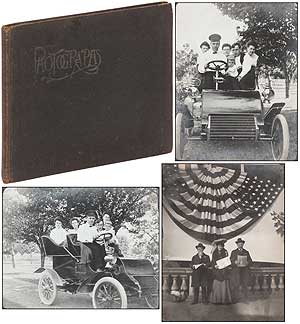 Item #389779 [Photo Album]: 1904 Album with Photos of Automobiles, Niagra Falls, and Washington