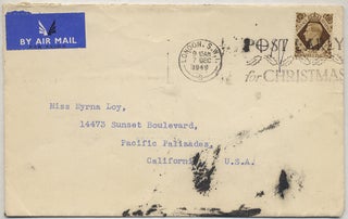 Typed Letter Signed to Myrna Loy