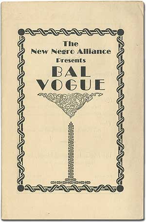 Item #389979 The New Negro Alliance Presents Bal Vogue