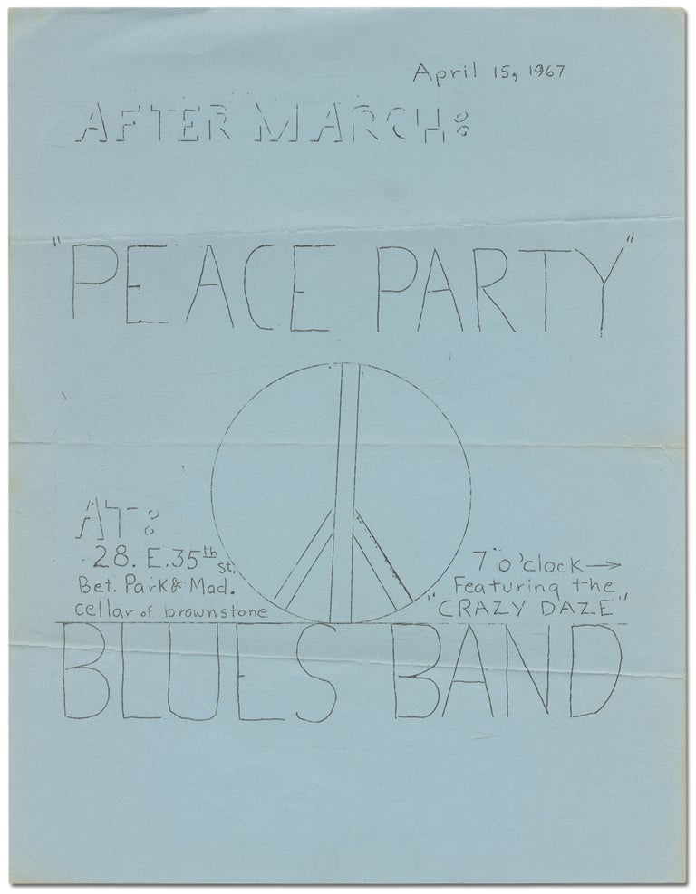 Item #390002 [Flyer]: After March: Peace Party ... Featuring the "Crazy Daze" Blues Band