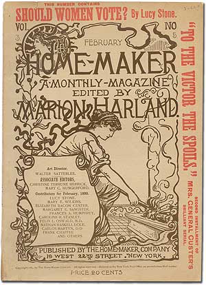 Item #390008 "Should Women Vote?" [article in] The Home-Maker. A Monthly Magazine - February 1890, Volume 3, Number 5]. Lucy STONE, others., Elizabeth Custer, Marion Harland.