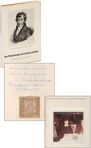 Item #390051 Das Philantropin zu Frankfurt am Main: Dokumente und Erinnerungen [The Philanthropin School]. Albert F. HIRSCH, Sofie Steinberger.