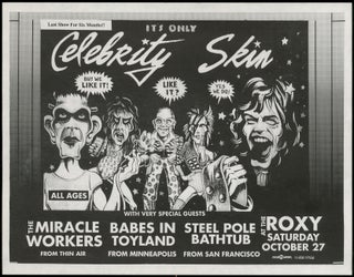 Item #390288 [Punk Flyer]: It's Only Celebrity Skin. The Miracle Workers Celebrity Skin, Babes in...