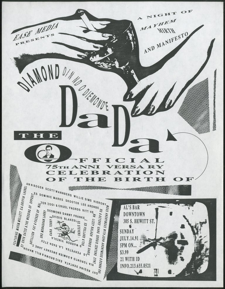 Item #390391 [Punk Flyer]: Ease Media Presents: Diamond Da Da, The Official 75th Anni Versa Ry Celebration of the Birth of Al's Bar