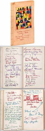 Item #390395 Jonathan Williams's Guest Book for The Jargon Society's 25th Anniversary Safari....